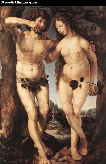 GOSSAERT, Jan (Mabuse) Adam and Eve